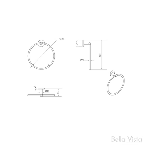 BELLA VISTA Mica Towel Ring