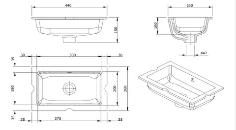 TURNER HASTINGS Agres Under Counter Basin