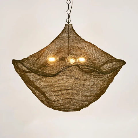 EMAC & LAWTON California Hanging Lamp Antique Brass