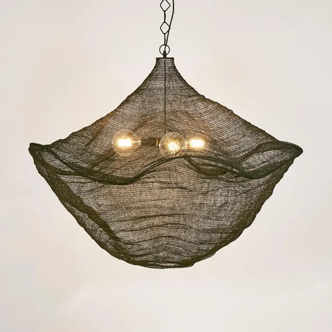 EMAC & LAWTON California Hanging Lamp Antique Brass