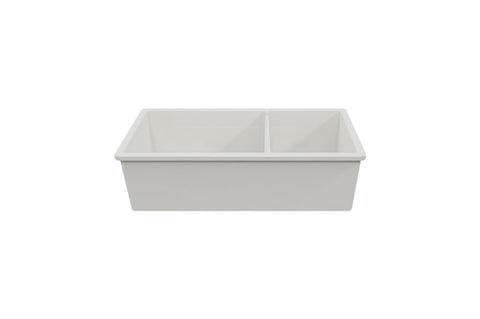 NEW TURNER HASTINGS Cuisine 93 x 48 One and a Half Bowl Inset / Undermount Fine Fireclay Sink