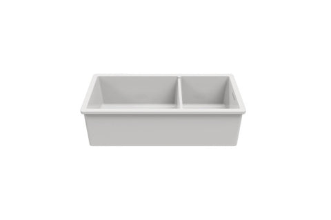 NEW TURNER HASTINGS Cuisine 93 x 48 One and a Half Bowl Inset / Undermount Fine Fireclay Sink