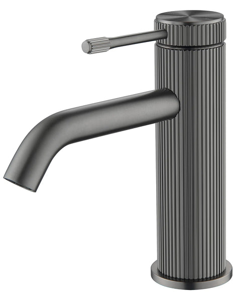 BELLA VISTA Mica Fluted Basin Mixer - Curved spout