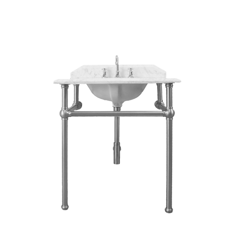 TURNER HASTINGS Mayer Basin Stand with Real Carrara Marble Top