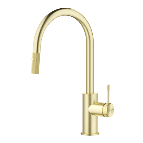 BELLA VISTA Mica Fluted Pull-Out Gooseneck Sink Mixer