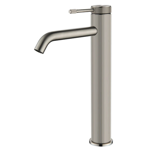 BELLA VISTA Mica Fluted Tall Basin Mixer - Curved spout
