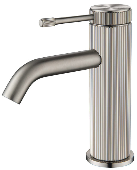 BELLA VISTA Mica Fluted Basin Mixer - Curved spout
