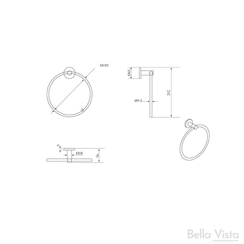 BELLAVISTA Mica Towel Ring