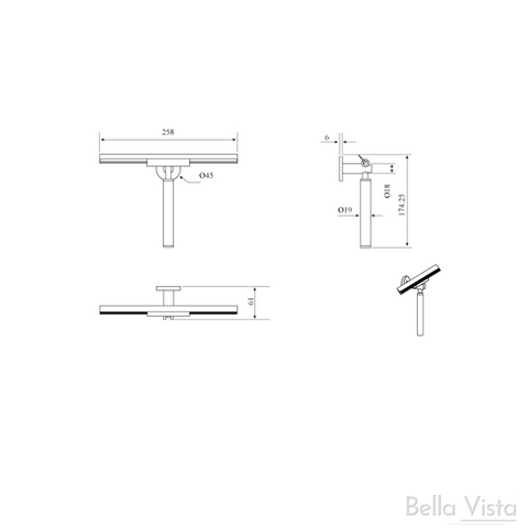 BELLA VISTA Mica Glass Squeegee