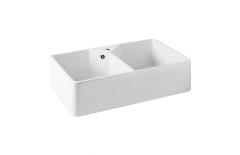 TURNER HASTINGS Chester 80x50 Double Bowl Fireclay Sink