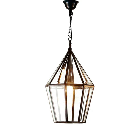 EMAC & LAWTON Belmont Glass Ceiling Pendant Black