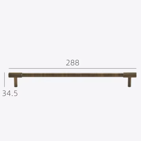 BAYSIDE LUXE - The Brighton Cabinetry Handle - Antique Brass