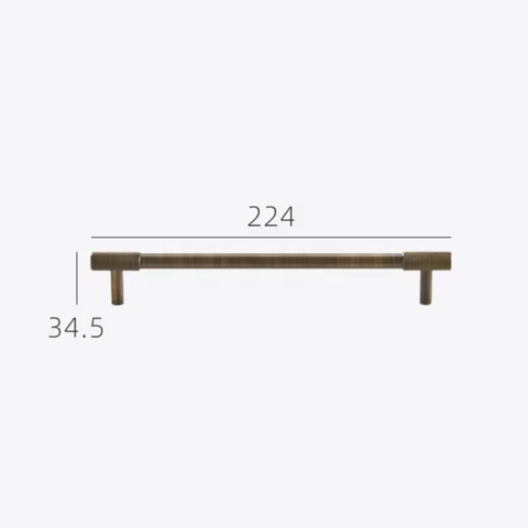 BAYSIDE LUXE - The Brighton Cabinetry Handle - Antique Brass