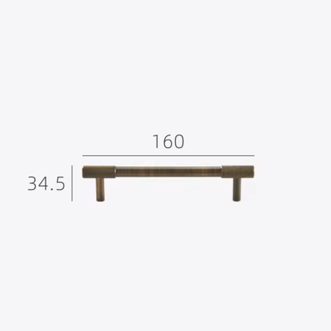 BAYSIDE LUXE - The Brighton Cabinetry Handle - Antique Brass
