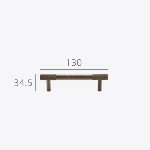 BAYSIDE LUXE - The Brighton Cabinetry Handle - Antique Brass