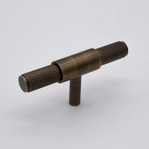 Manovella Miranda Knurled Cabinet T-Bar Pull