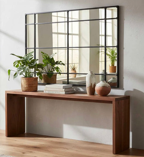 Crawford Rectangular 16 Pane Mirror