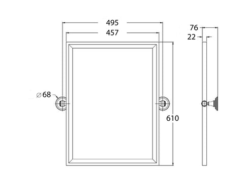 TURNER HASTINGS Mayer Rectangle Mirror