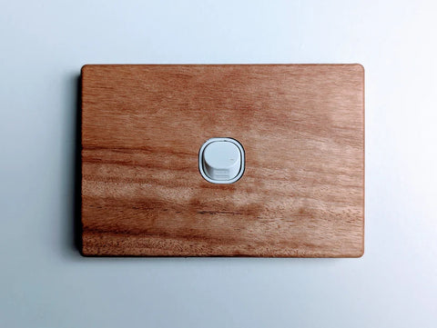 TIMBER PLATES - Natural timber switch plates - Blackbutt