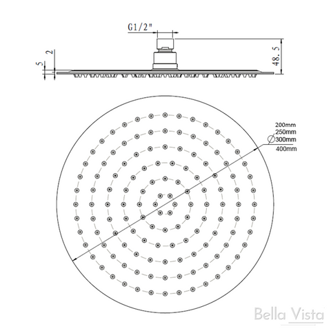 BELLAVISTA Mica Shower Head