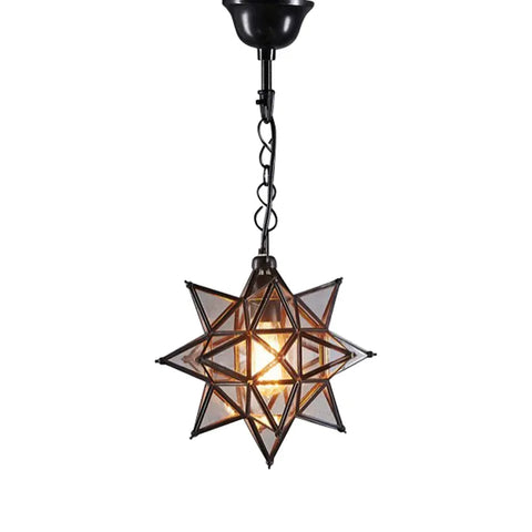 EMAC & LAWTON Star Ceiling Pendant Small Black