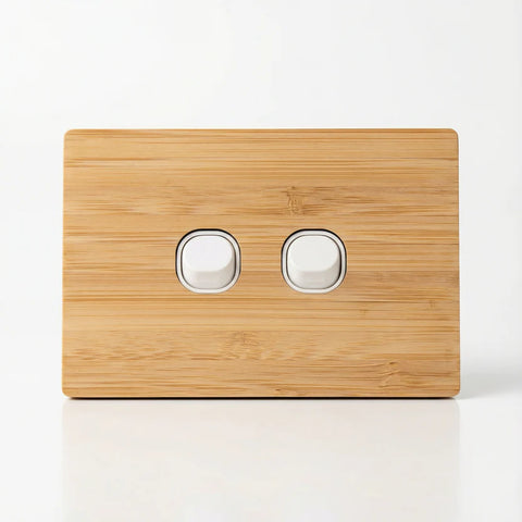TIMBER PLATES - Natural Timber Switch Plates - Bamboo