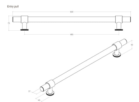 MOMO BELGRAVIA ENTRY PULL HANDLE