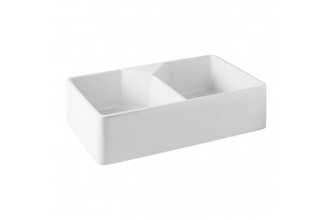 TURNER HASTINGS Chester 80x50 Double Bowl Fireclay Sink