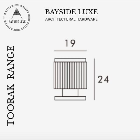 BAYSIDE LUXE - The Toorak Cabinetry Handle - Gunmetal