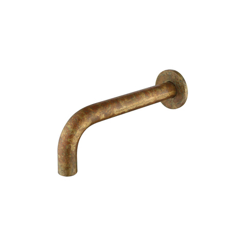 BELLA VISTA Mica Bath Spout - 220mm Curved Spout - Living Brass