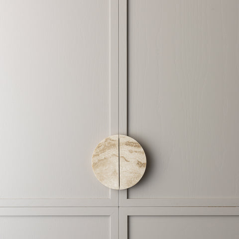 LO & CO - Arc Marble / Travertine Cabinet Handle