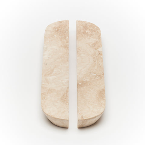 LO & CO - Dot Marble / Travertine Cabinet Pull