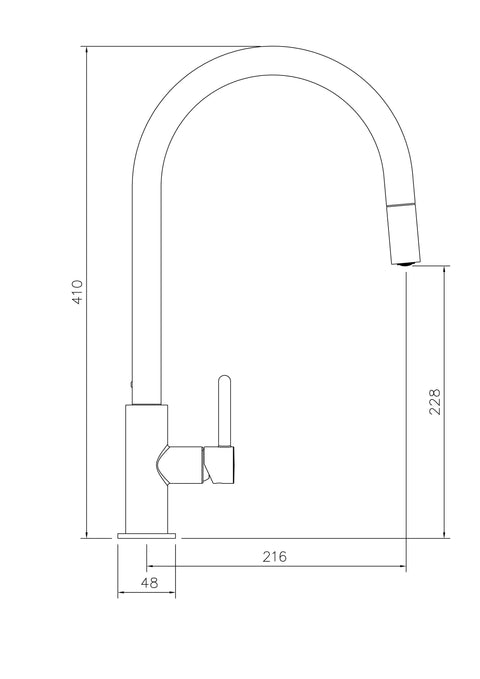 TURNER HASTINGS  Naples Pull Out Sink Mixer