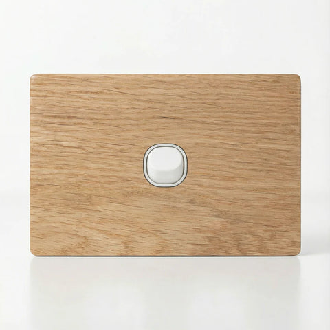 TIMBER PLATES - Natural timber switch plates - Oak