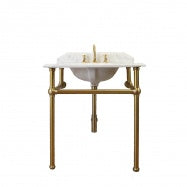 TURNER HASTINGS  Mayer Basin Stand with Real Carrara Marble Top